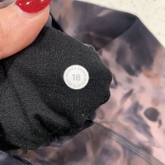 Lululemon Athletica Plus Sz 18 Align Pant 25” Crop Leggings Diamond Dye Graphite - Picture 4 of 8